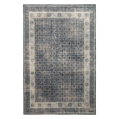Distressed Homage Hand Knotted Wool Area Rug
