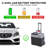 52Qt Portable Refrigerator Freezer with Battery,App Control and 6'' off-Road Wheels, 12V Cooler Freezer,Low Noise,1 Year Warranty