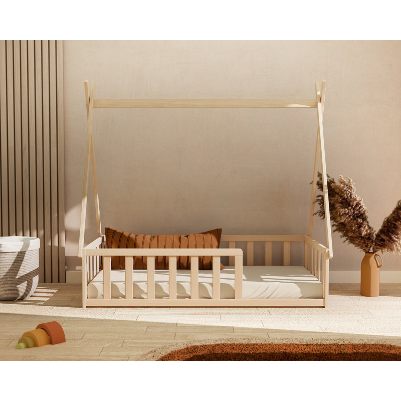 DE Size - 100 X 220 Cm Standard Montessori/Floor Bed, Natural