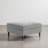 Upholstered Light Gray Square Tufted Corduroy Flip-Tray Top Storage Ottoman, Single Ottoman Modular Part For Sectional Sofa-1061832494
