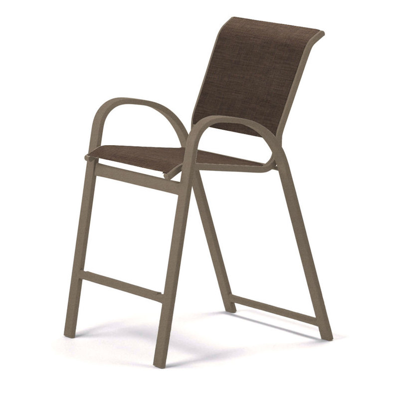 Tabouret de bar 42 po Holna, Désert texturé, Moka Sunbrella®