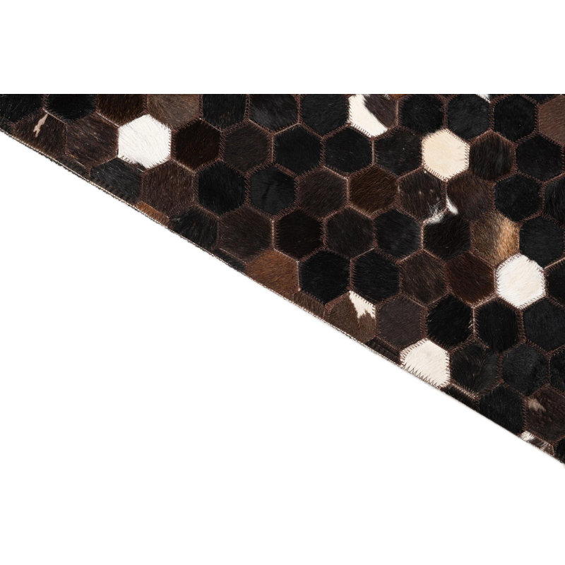 Tapis brun chocolat Jed