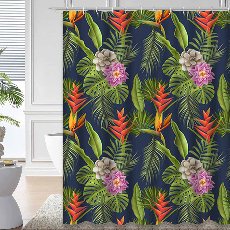 Papier peint floral avec 12 crochets, L 72 po x l 84 po