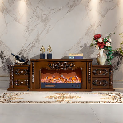 European fashion simple fireplace TV cabinet