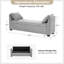 Banc de rangement moderne l 59,8 po Aristides avec deux coussins en plastique robustes-720558749