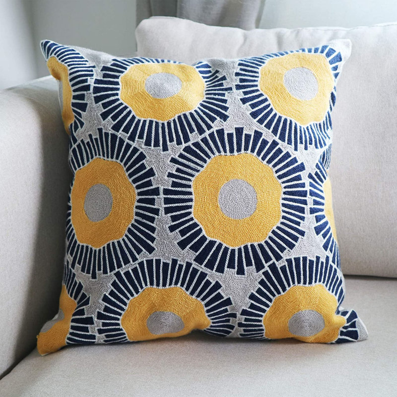 Housse de coussin intérieure / extérieure 100% coton