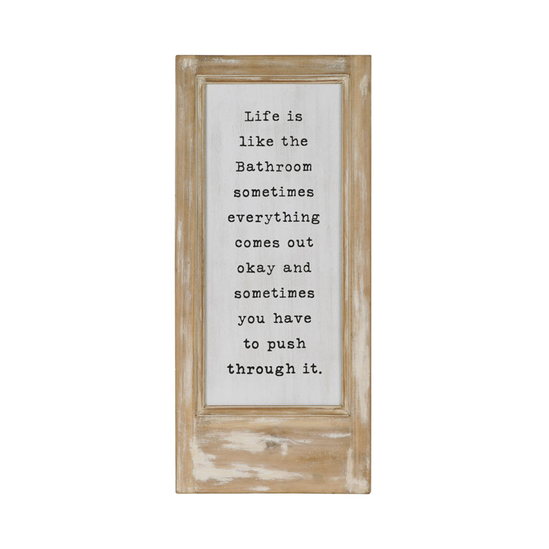 Rustic Life Is Like The Bathroom sign