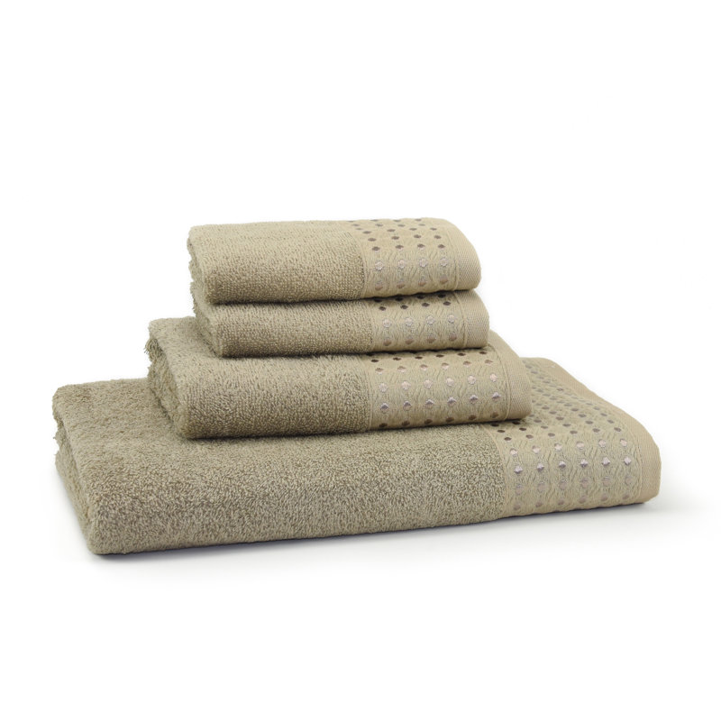 Fulater 4 Piece Turkish Cotton Towel Set, Sage