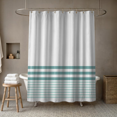 Maurine Stripes Single Shower Curtain
