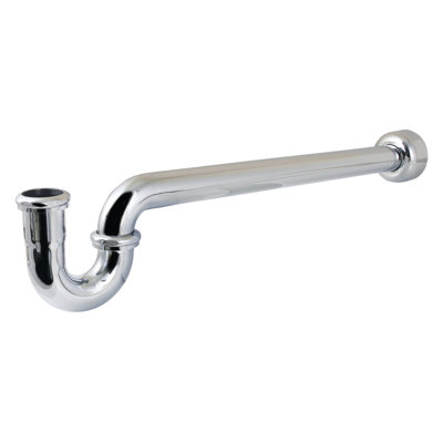 Kingston Brass Trimscape 1-1/4 (or 1-1/2) x 1-1/2 Inch Decor P-Trap with High Box Flange, 24 Inch Length, 18 Gauge
