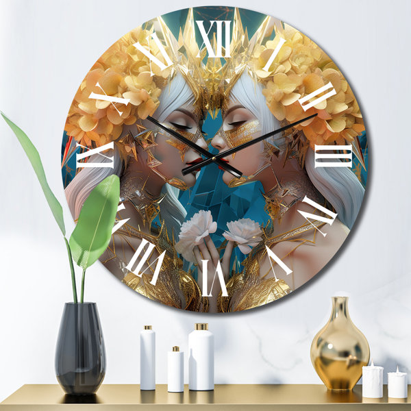 DesignArt Metal Wall Clock | Wayfair