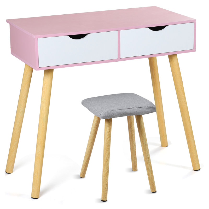 Dava Writing Desk, Pink