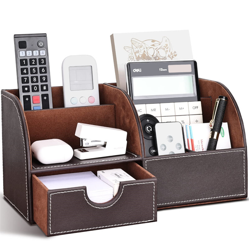 Aavyn Desk Organiser, Brown