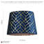 18cm H Velvet Drum Lamp Shade ( Screw On ) in Navy