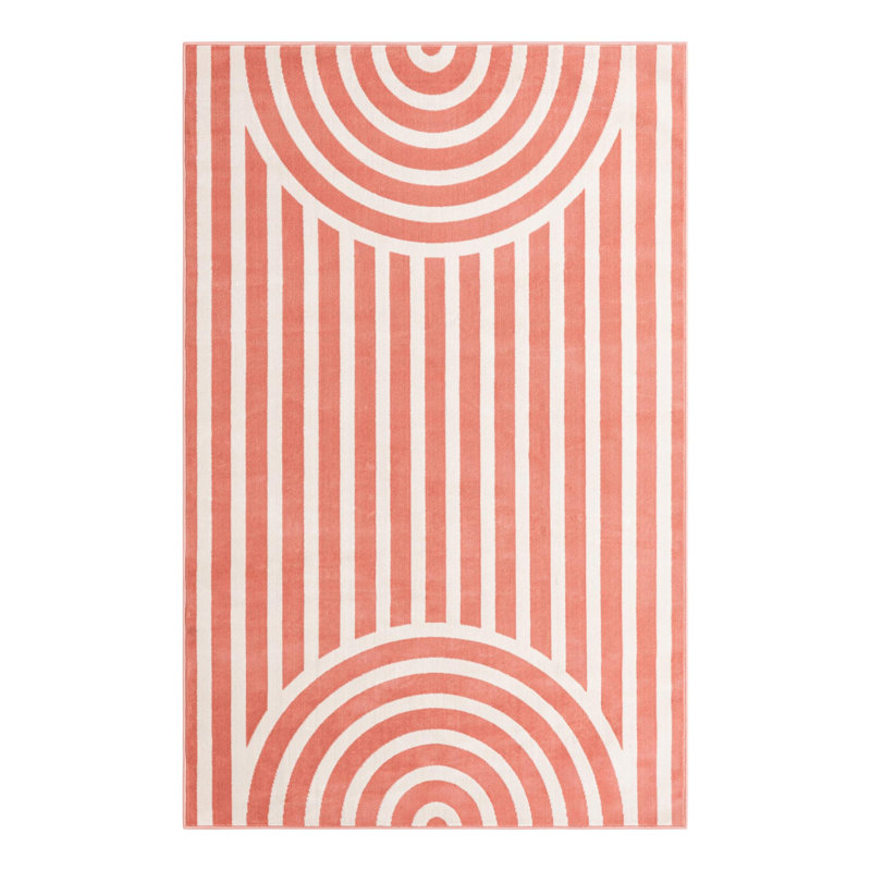 Unique Loom Lines Whimsy Kids Rug, Rectangle 5'3" x 8'