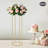 Modern Iron Golden Wedding Backdrops & Signs Floral Display Stands-97705859