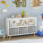 Modern Multi-Functional Bookshelf with Three-Compartment Cloth Drawers, Ideal for Organized and Stylish Home Storage.-1988409270