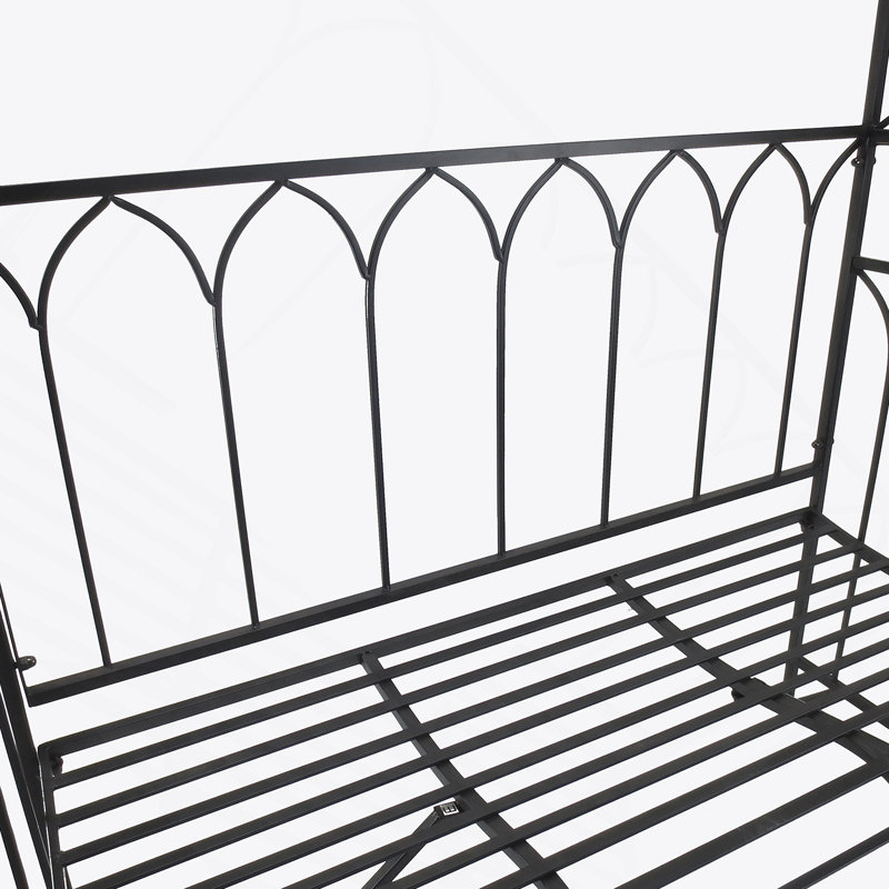 Outstanding Metal Trellis Arbour With Bench For Gardens, Enhancing Plant Growth And Patio Ambiance