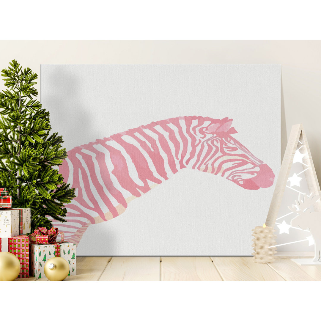 Pink Zebra Canvas Wall Art, Modern Decor, Gallery Wrapped, Ready to Hang, Archival Quality, Statement Piece, Animal Print, Pink Wall Art