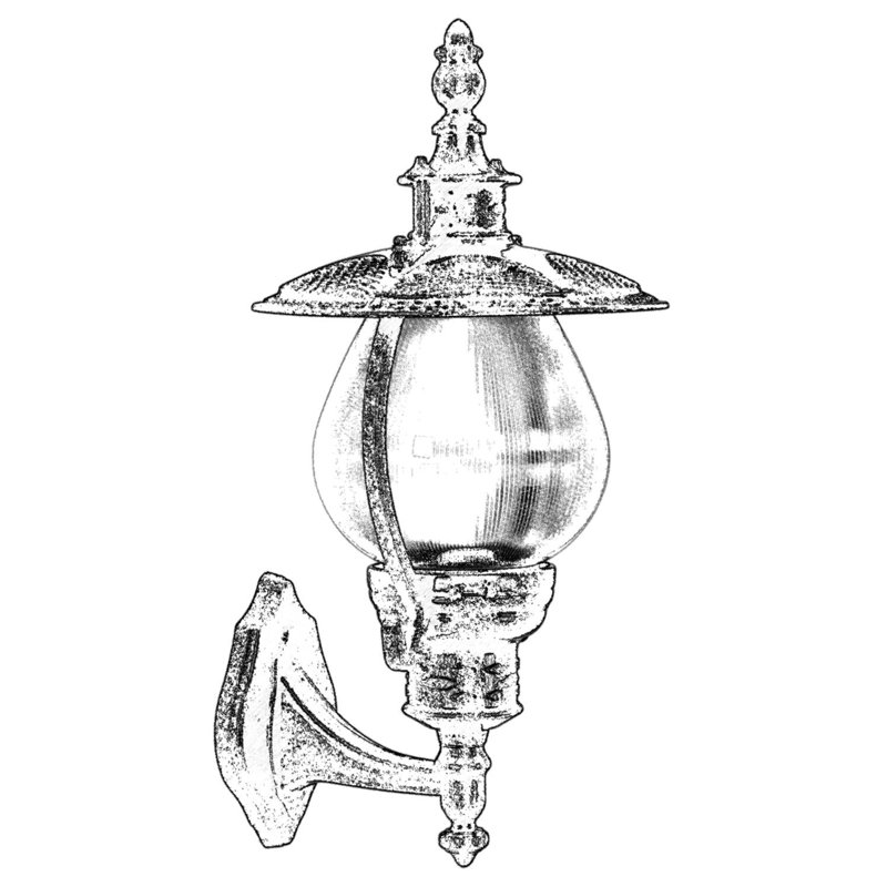 Outdoor Wall Lamp, Traditional Industrial Style, Brown ABS Body, 18.5 x 9.8 x 11.8 inches | Acrylic Cap, E27 Socket (Max 40W), IP65 Waterproof | Perfect for Nostalgic Outdoor Spaces & Southwestern Decor