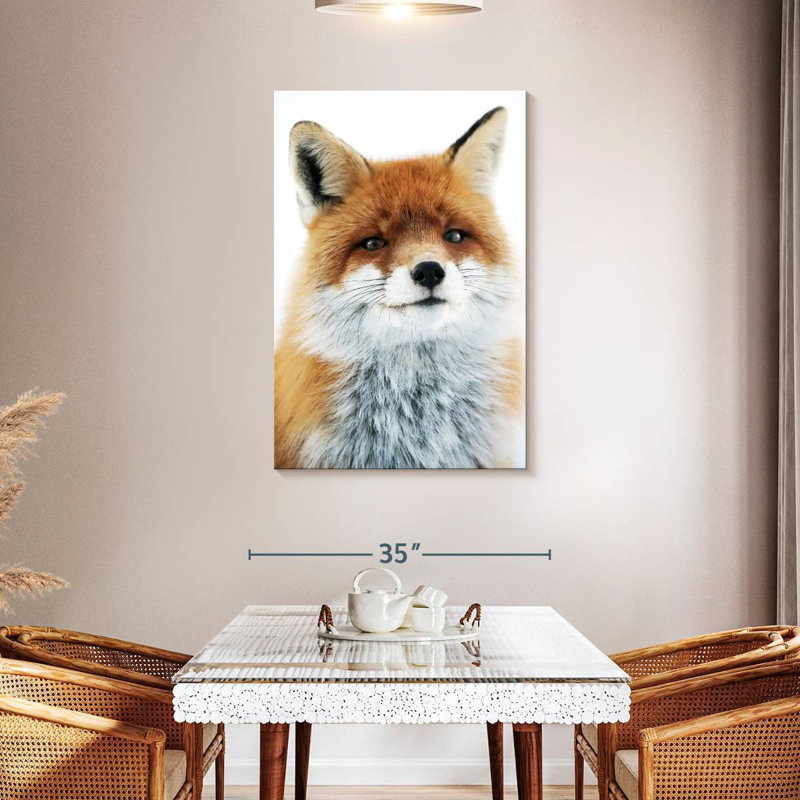 Regard de renard Brampt, H 45 po x l 30 po