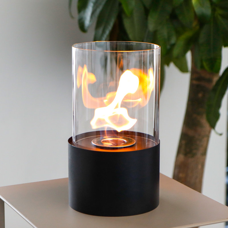 Gel Fuel Tabletop Fireplace with Flame Guard