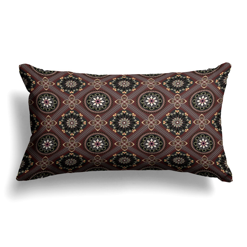 Coussin Mandala, Gris