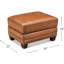 Repose-pieds en cuir Eunice