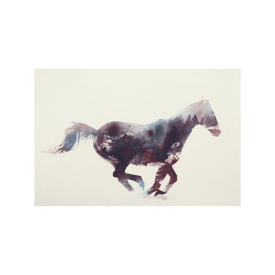 Horse I by Andreas Lie - No Frame Print on Canvas
