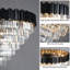 Lustre à plusieurs niveaux avec lumière en cristal-223817167-223817164-223817165