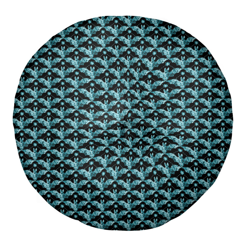 Coussin de sol Katelyn Elizabeth, 26 x 26, Bleu sarcelle