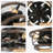Keren 18'' Farmhouse Flush Mount Caged Ceiling Fans with Lights and Remote Control, Low Profile Reversible Ceiling Fan for Bedroom