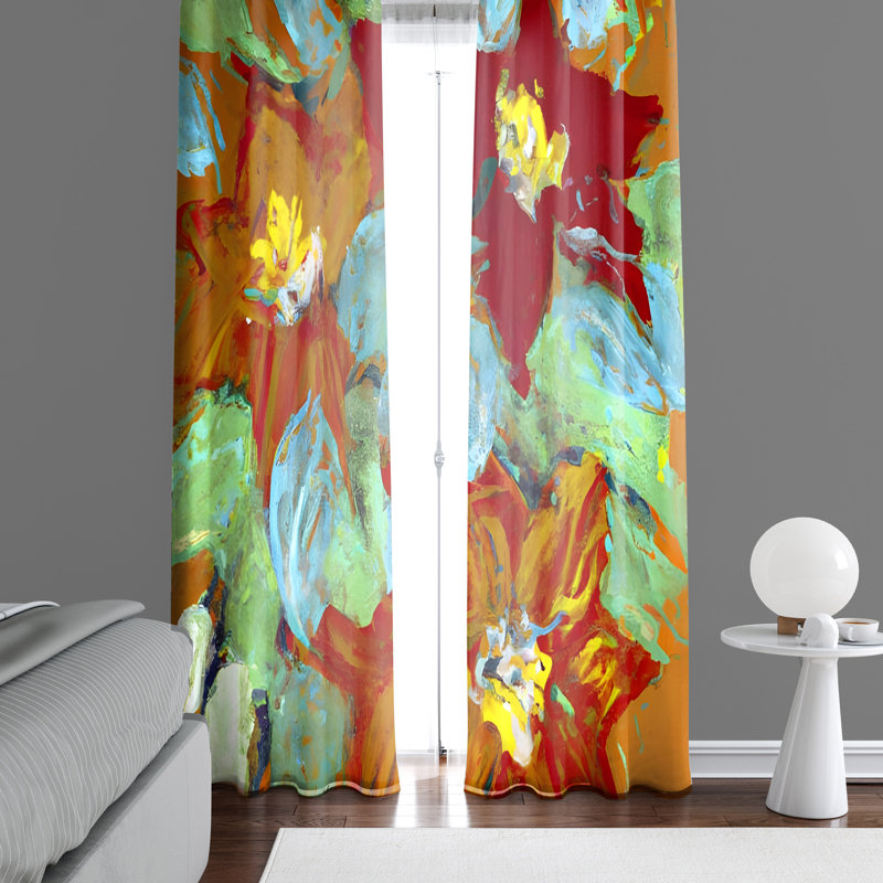 Paire de rideaux semi-transparents Dessett, L 20 po x L 82 po