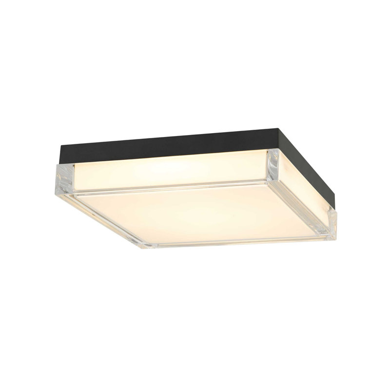Plafonnier encastré carré 11 pouces à DEL avec trois températures de couleur, H 2,5 po x l 11 po x P 11 po, 24 W