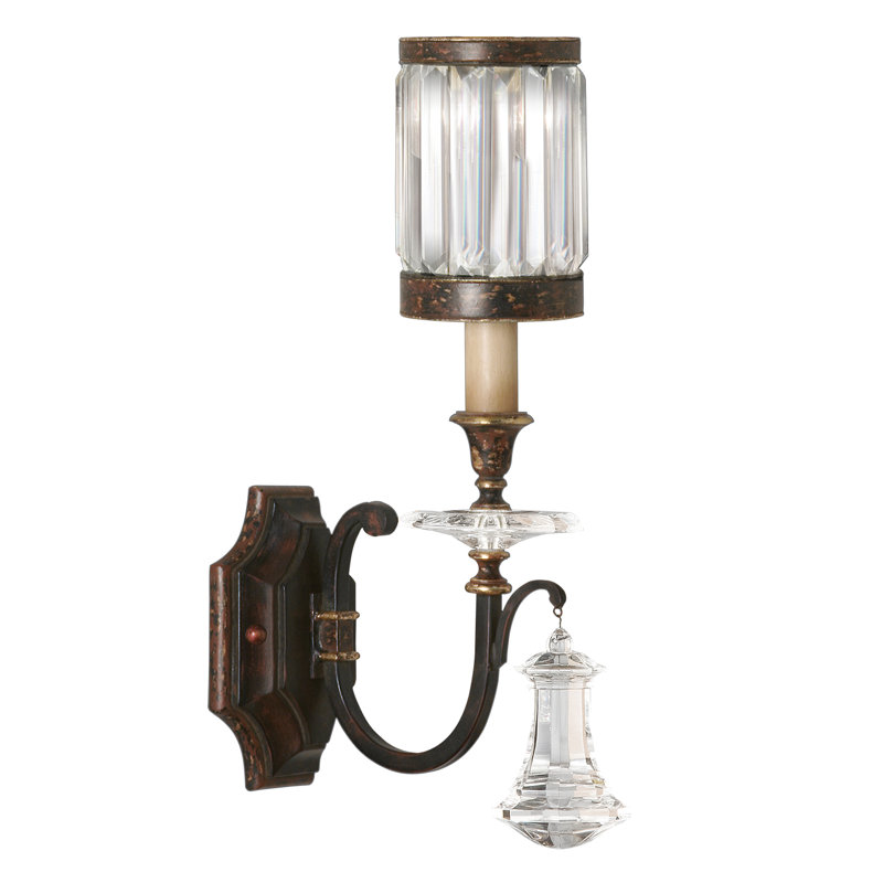 Eaton Place Armed Sconce, Rustic Iron