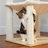 56.3-Inch Wooden Multi-Level Sisal Covered Large Cat Tree