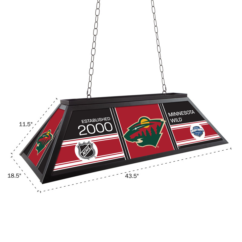 Luminaire pour table de billard Minnesota Wild Patch