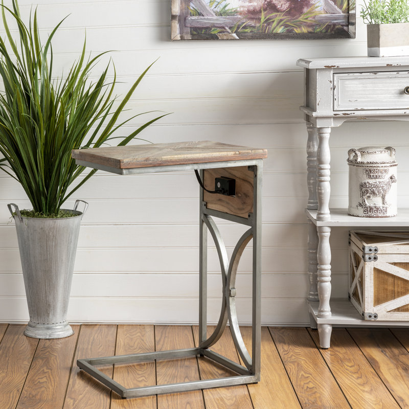 Ulrey Solid Wood Top End Table
