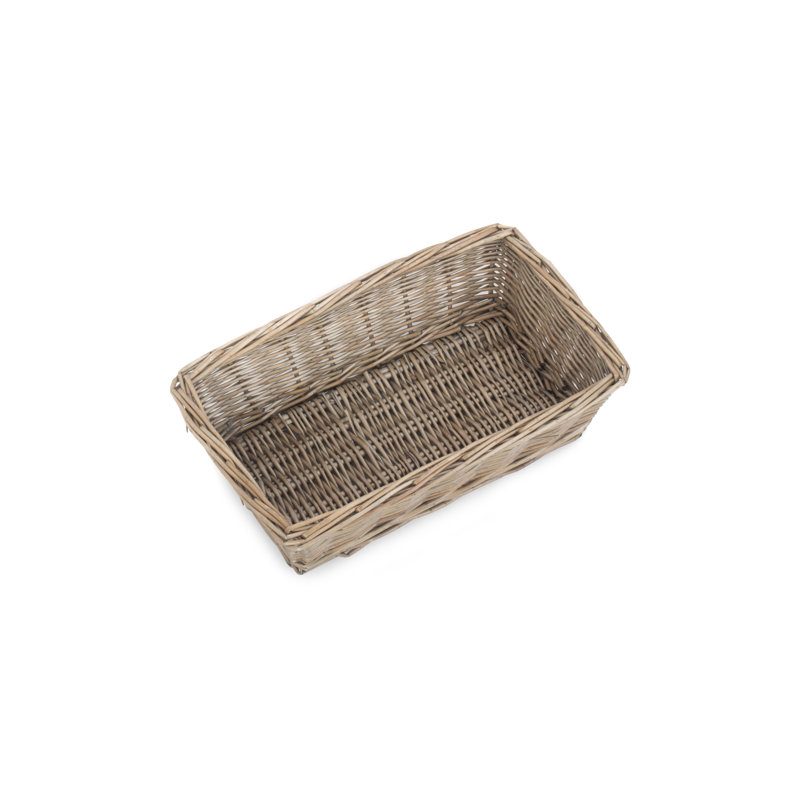 Farmerville Wicker Tray Storage Basket