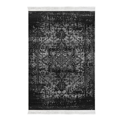 Tapis noir / gris Millie