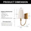 Applique murale traditionnelle 13 po (H)-610436288-610436351