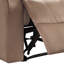 Fauteuil inclinable brun avec accoudoirs coussinés