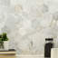 Carrelage mural mosaïque en marbre aiguisé 10 po x 12 po Tactiq Castella de Blanc Hexagon