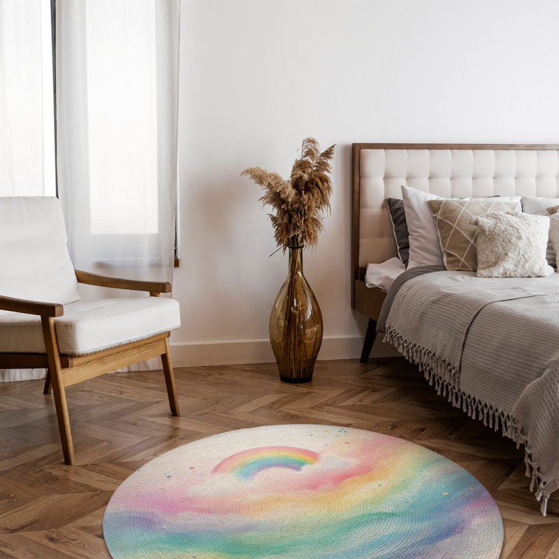 Tapis tressé Spectrum Waves, Rond 5 pi