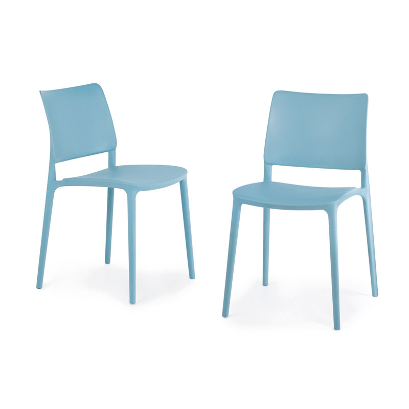 Chaise d'appoint de salle à manger Newy, Bleu