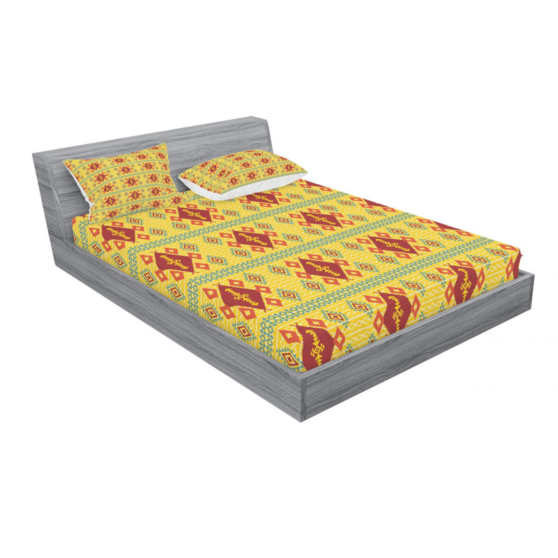 Microfiber Sheet Set, Queen Sheet Set with Fitted Sheet