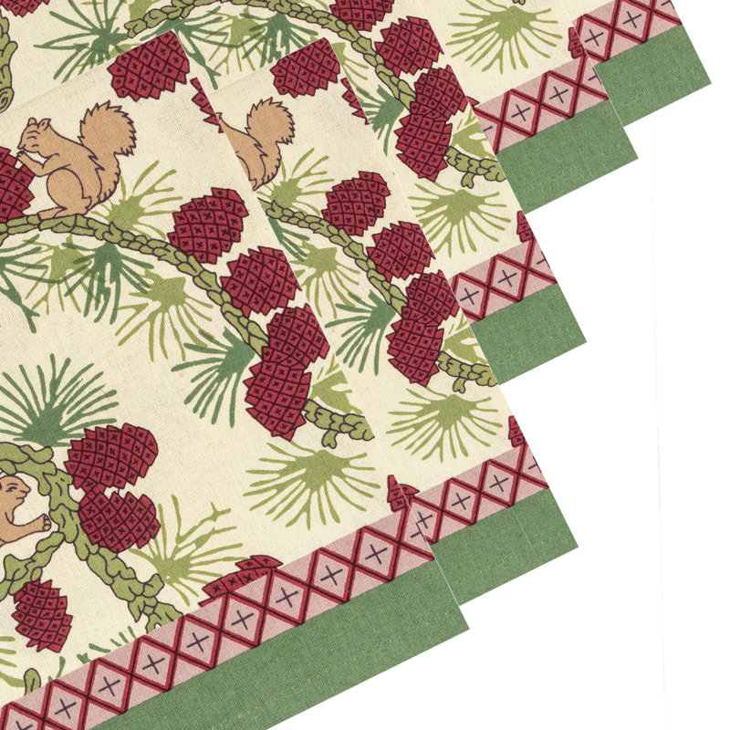 Serviette carrée en coton