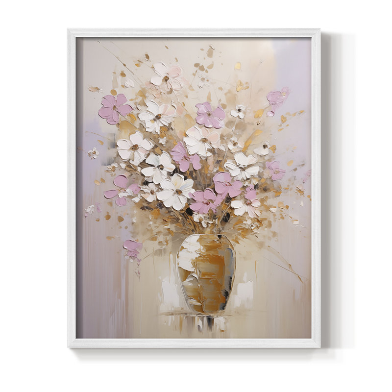 Reproduction encadrée FLORAL Series CCCCLI - bois massif, H 21 po x l 17 po