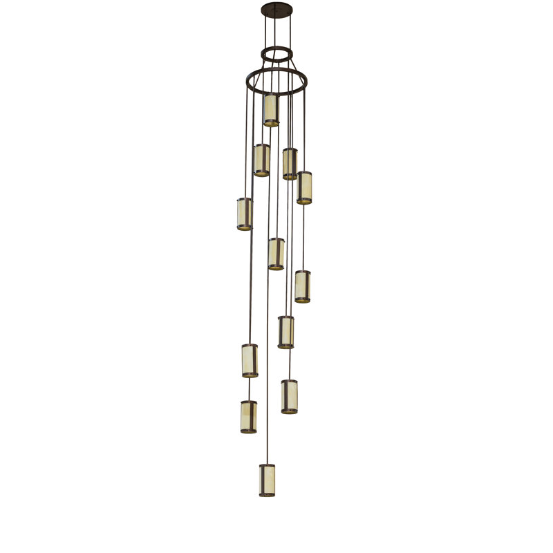 Lustre en grappe classique à 12 lumières