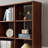 Light luxury black walnut bookcase